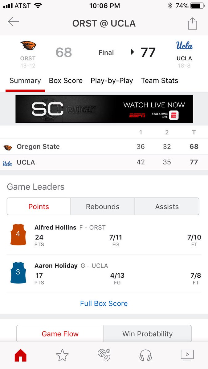 sportsxradio's tweet photo. How can u have that up SNAP SHOT of @ESPNStatsInfo @espn   FINAL SCORE WAS 75-68 Line was 8.5. Or 8 last night and dropped to 7 and even 6.5 -   I laid 8 thought I won but the #Mothership puts up #wrongscore not cool - @sportsxradio @kenthomson87 @lasvegasgolfer @AmalShah1 https://t.co/IYZb2KKqtC