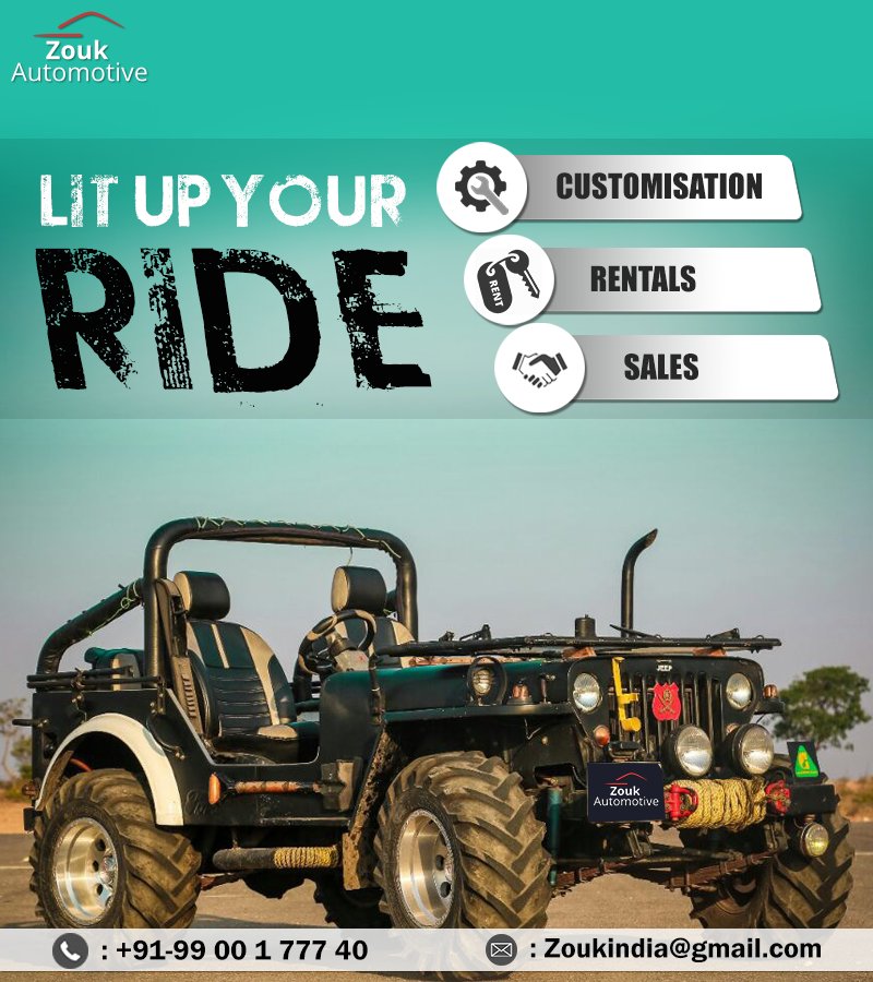 zoukautomotive's tweet image. Convert your assembly line rolled stock (jeep) into a thing of charm.
#Carservicing #Zoukautomotive #Cardentingpainting #Bestcarservices #Carcleaning #Carepairing