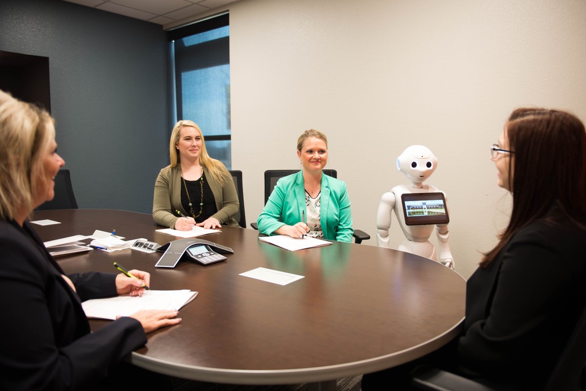 MyCentralCOOP's tweet photo. #PepperTheRobot is engaged in helping the HR team find the right fit for our Member Solutions position! #NextGenerationUtility #Robotics https://t.co/JZ0eyjNEXq