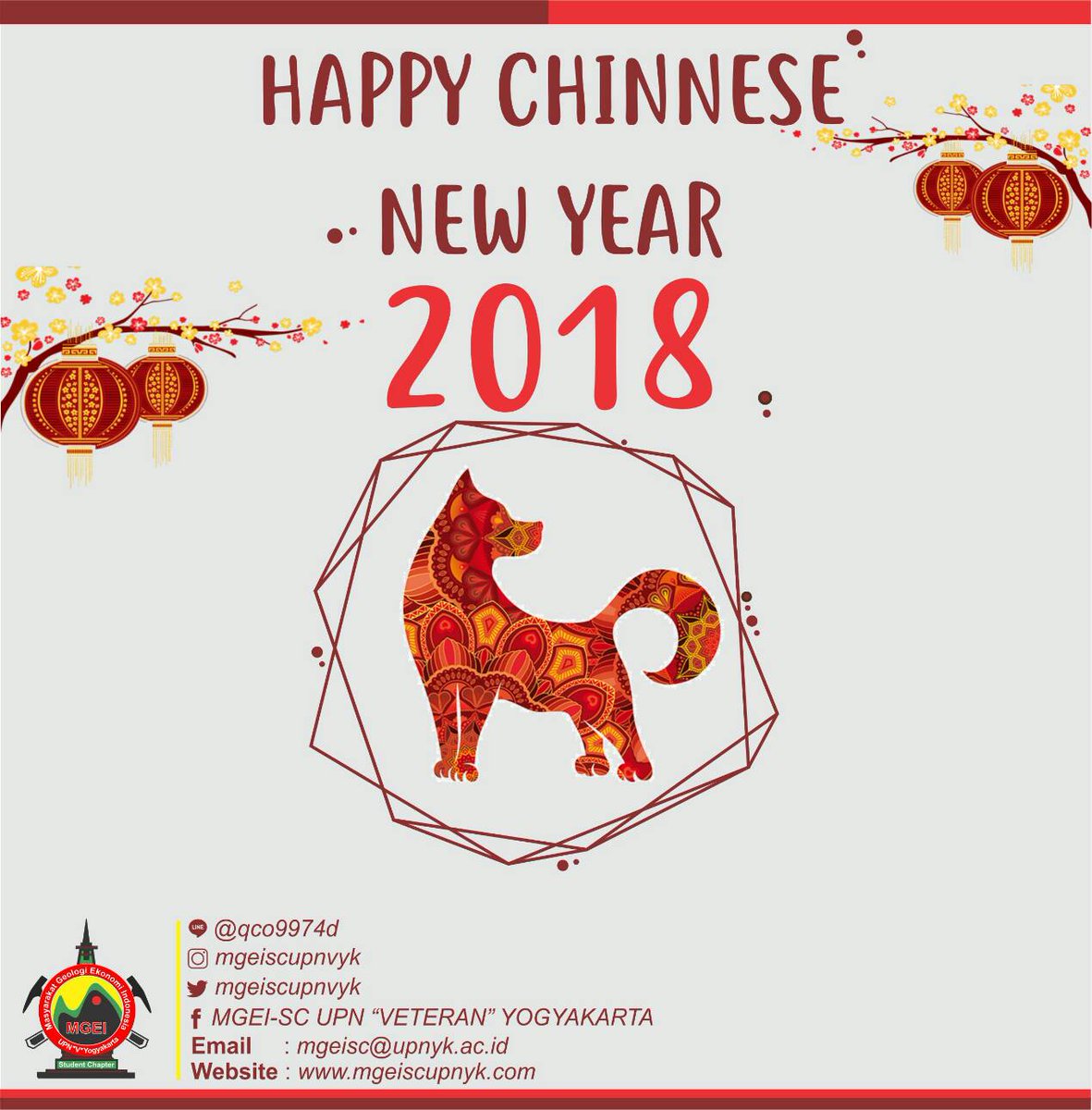 [HAPPY CHINESE NEW YEAR 2018]

Selamat Tahun Baru Imlek 2018! Gong Xi Fa Cai! Shen Ti Jian Kang!
Semoga kesuksesan selalu menyertaimu, dan kebahagiaan akan datang menjawab doa-doamu..

#GOHARDORGOHOME
#MGEISCUPNVYK