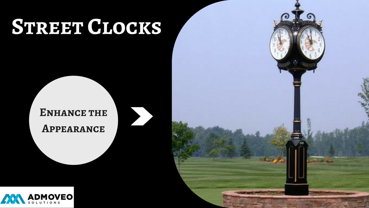 admoveosolution's tweet photo. Get the variety of elegant freestanding decorative #StreetClocks in order to enhance the beauty of your #Streetscape.

@admoveosolution helping you to find the right choice in order to attract your #Business.

Visit here > https://t.co/N2CXeYmMMT

#HomeDecor #Clocks #Time #Street https://t.co/xu5FOyTciL