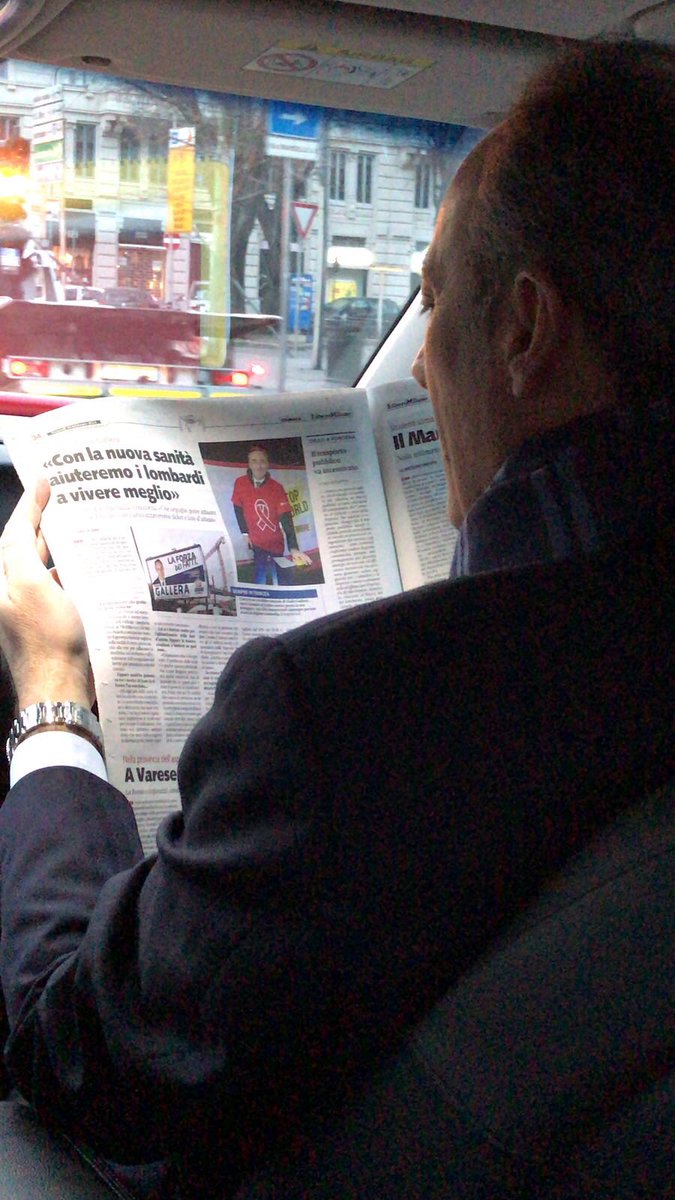 Ore 7.20, un’altra intensa giornata per incontrare i lombardi e per confrontarmi con loro. Vi consiglio di comprare <a href="/Libero_official/">Quotidiano Libero</a> per leggere la Lombardia che ho in mente. Buona giornata!!!#laforzadeifatti #daidaidai