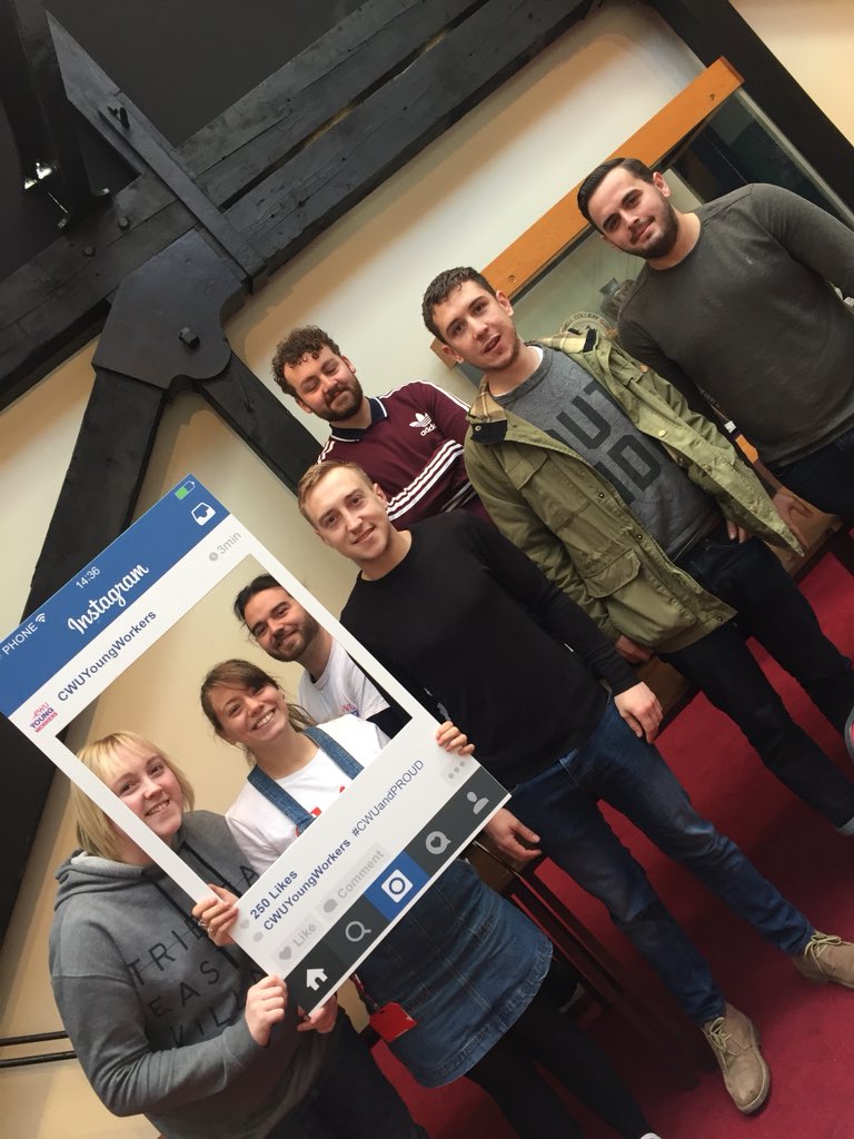 CWUNWYW's tweet photo. North West young workers committee at our regional conference today https://t.co/p8Vpt9Vu48
