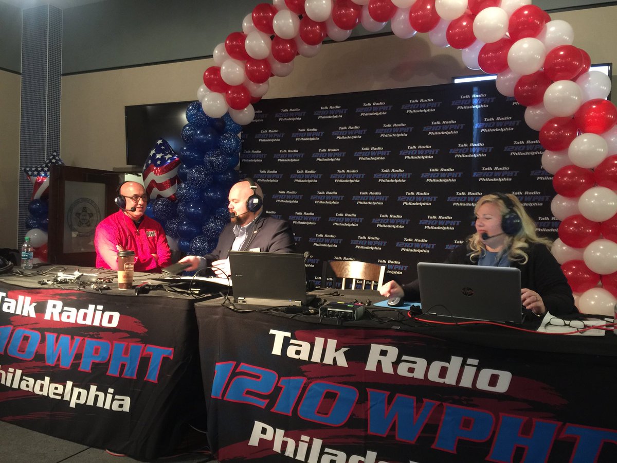 Raising $ &amp; awareness #1210radiothon CBSPhilly.com/USO <a href="/1210WPHT/">Talk Radio 1210 WPHT</a>