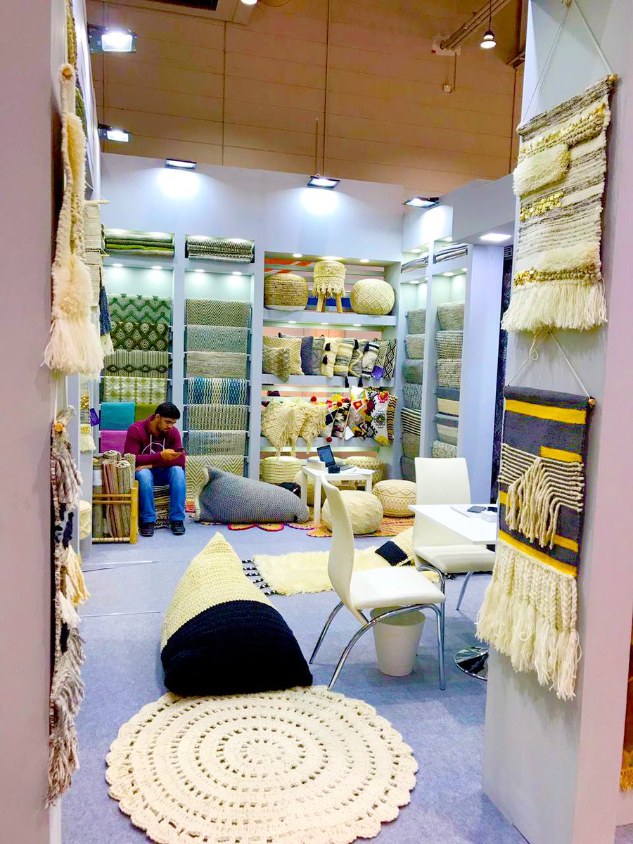 xsworldwide's tweet photo. Our exhibit for Shree Sai International was in tandem with what they stand for - redefining. An eye-catching display of their designer carpets & rugs & home furnishing made the exhibit a "crowd magnet”#XSWorldwide #boothdesign @thedomotex #boothconstruction #Domotex #Domotex2018 https://t.co/gHfNisRYuv