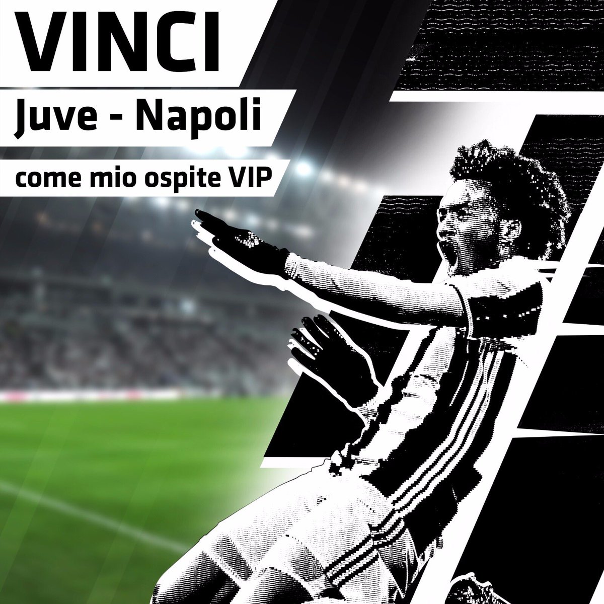 Cuadrado's tweet photo. Ciao ragazzi, che ne dite di essere miei ospiti per Juve - Napoli? Guarderete il match dai miei posti VIP e ceneremo insieme nel mio ristorante preferito. Partecipate ORA alla mia alla mia campagna su @wishraiser per Fundación Juan Cuadrado! -> https://t.co/wBBg9iXpcU Vi aspetto! https://t.co/3RQ7VJdXf7