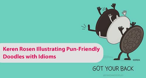 LenStoppers's tweet photo. Keren Rosen Illustrating Pun-Friendly Doodles with Idioms https://t.co/dTcw33IkgT #Illustration #Doodling #Doodles #DingsDoodles #KerenRosen #Designing #illustrator #designer #artistofthemonth #artists #Punfriendly #Idioms #Idiomdoodles https://t.co/u2PmjeBUa3