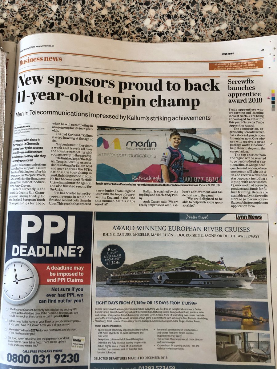 MerlinTelecom's tweet photo. Very pleased to help out young talent in Norfolk - well done Kallum! #goKallum #sponsorship https://t.co/O4PPuVykM8