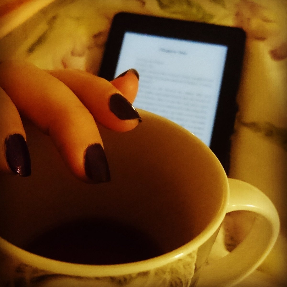 AnitaBreeksie's tweet photo. Cozy holiday mornings ❤ 
Revisiting one of my favourites. 
#cozy #tea #holiday #tsjoyce #Harpersmountains https://t.co/uM2NhjeUoK