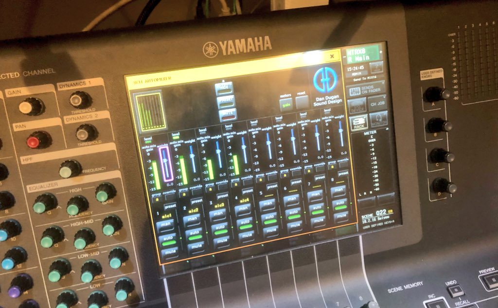 dreamnagaya's tweet photo. とりあえず、今、音がクリアになったのは、Dan Dugan automixerのおかげ
これを言わずに
自分の手柄にしようか、、、
#CL5
#DanDugan
#automixer https://t.co/qGLhu8LSnW