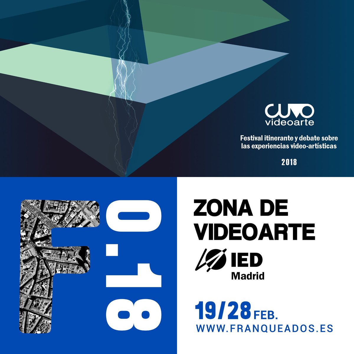 Franqueados's tweet photo. @CuVoVideoArte, el festival anual de videoarte internacional , expondrá a sus 8 artistas en #franqueados018 
Te esperamos en Callao del 19 al 28 de feb.

@IEDMadrid @Liquitex #iedmadrid #liquitex #franqueadosmadrid #madrid #callao #arte #art #streetart #MuseoEfímero #CUVOFESTIVAL https://t.co/U1uNMxojKX