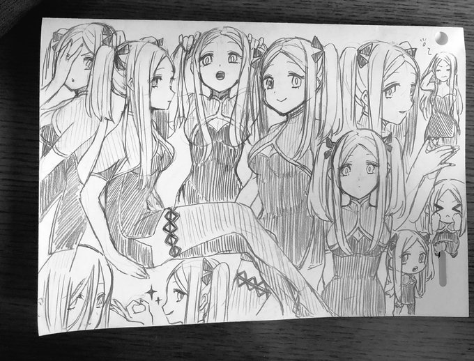 紙いっぱいに描く癖は治らない 
