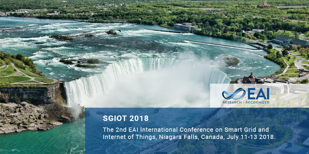 🔬 #SGIoT2018
✈️ Niagara Falls, Canada
💻 #IoT enabled #smartgrid architectures and models, #cybersecurity
✅ Paper Submission extended till 30 March 2018
📅 July 11-13, 2018
📊 Call for papers (WINET, ATBD WORKSHOP, PHD &amp; POSTER Papers)
🔗 goo.gl/1qs3T5