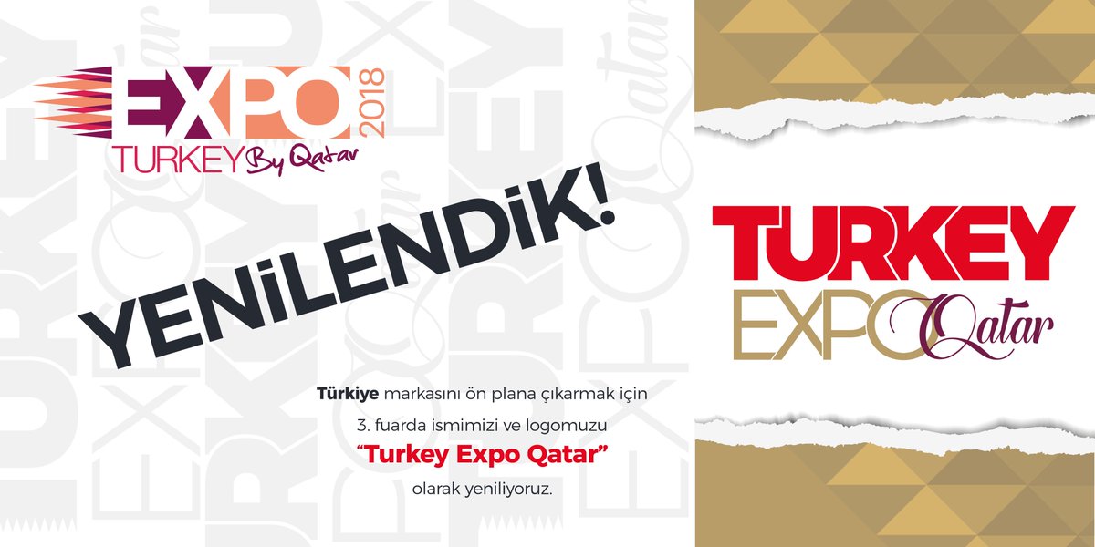 turkeyexpoqatar's tweet photo. Türk ve Katarlı iş adamlarının ve yatırımcıların en büyük buluşma noktası #ExpoTurkeyByQatar fuarı, “#Türkiye” kimliğini vurgulayan yeni TURKEY EXPO QATAR ismiyle üçüncü senesinde 16-18 Ocak 2019 tarihleri arasında şehrin merkezindeki Doha Exhibition &amp; Convention Center’da! https://t.co/eRGSsEY28h