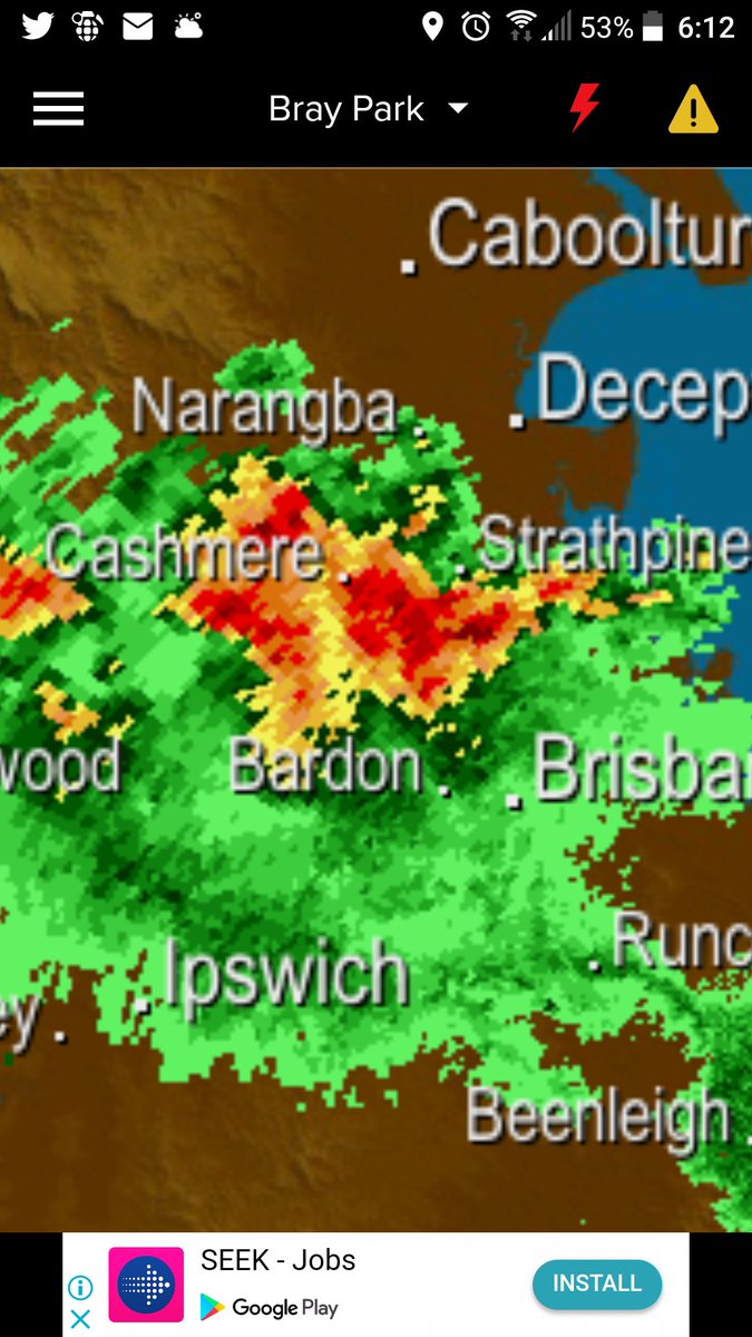 mrbargearse's tweet photo. Woo-hoo! I'm gonna die!
#BrisStorm https://t.co/Chahft5crY