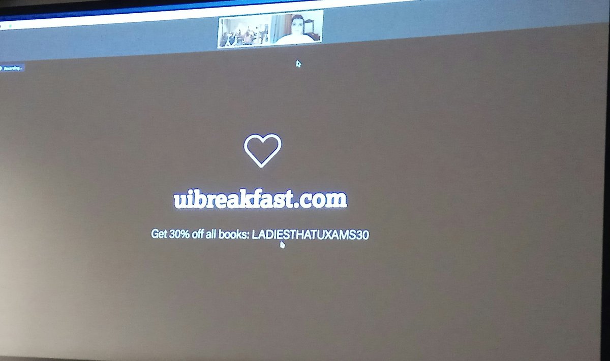 LadiesThatUXAMS's tweet photo. Great meetup yesterday! Thanks to all for coming! As a gift, @uibreakfast is offering a 30% discount on all books!! This is the code: LADIESTHATUXAMS30 and you can find the books in the website (https://t.co/MBu2HfFVOx) https://t.co/k81NMQqb0e