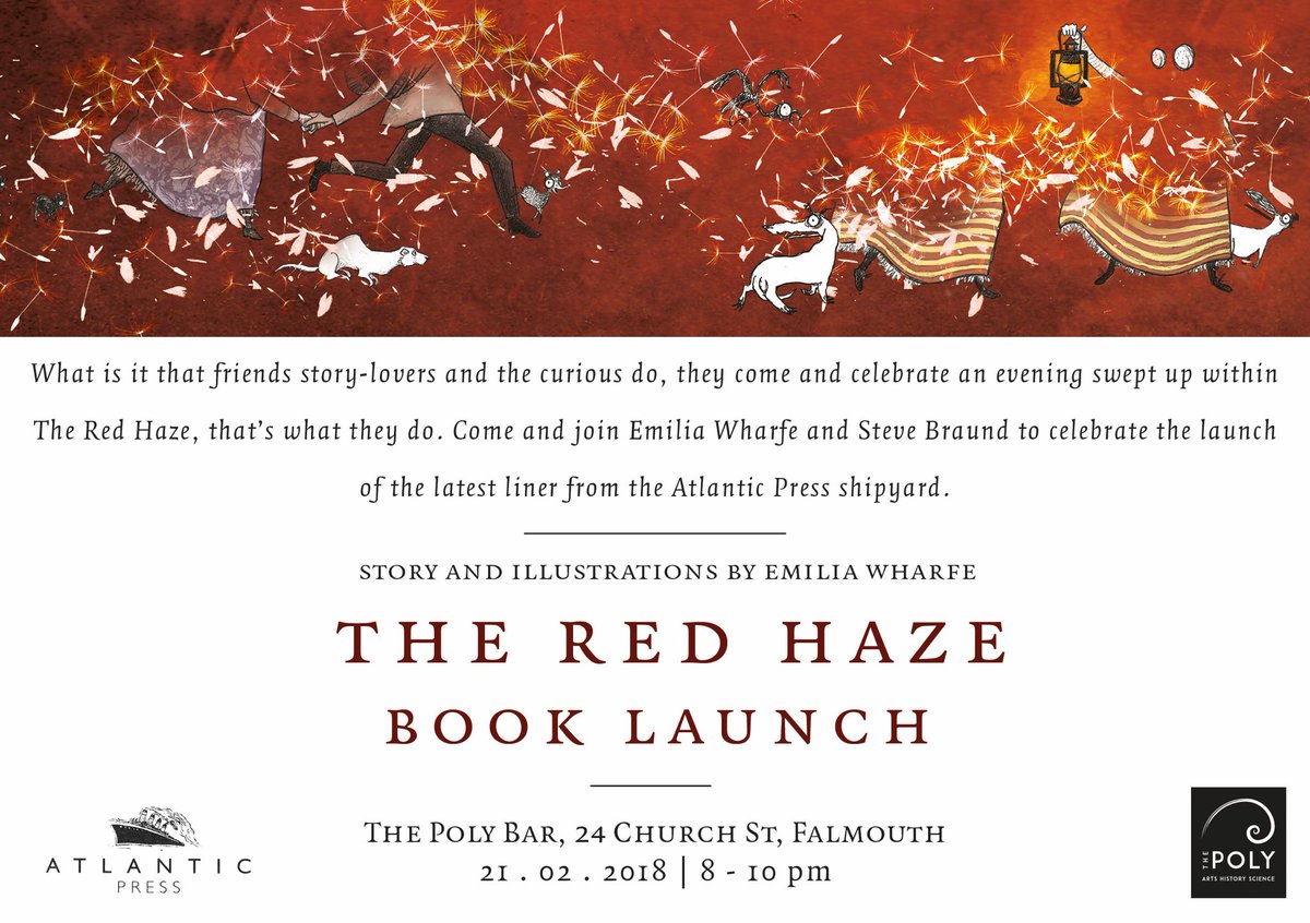 EmiliaWharfe's tweet photo. #booklaunch #ChildrensBooks #theredhaze #atlanticpress #thepolyfalmouth #seeds #poster https://t.co/mtI3FOOI7a