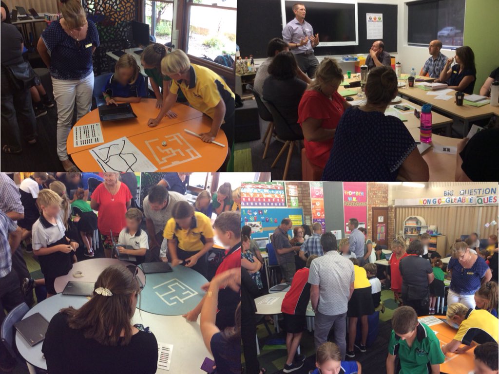 bugs_ferguson's tweet image. And our #TDS2018_2019 journey @vasseps has begun! We hosted Boyup Brook DHS today to showcase #digitaltechnologies and #flexiblelearningenvironments in action and unpack the new curriculum