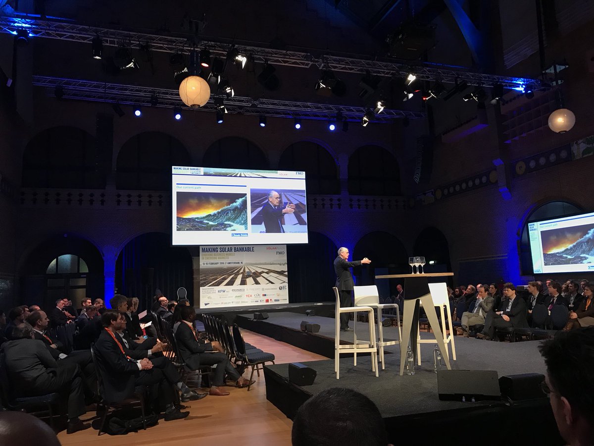 Despite the growth in the solar industry, we are still going towards a catastrofic future unless we accelerate green investments says <a href="/seankidney/">Sean Kidney</a> at #makingsolarbankable