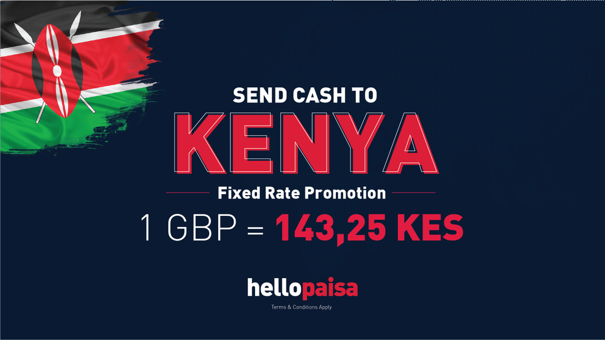 hellopaisaUK's tweet photo. One day fixed rate to Kenya. Visit https://t.co/vqA9Nz5WXB to send cash NOW. https://t.co/ztskzkzs2Y