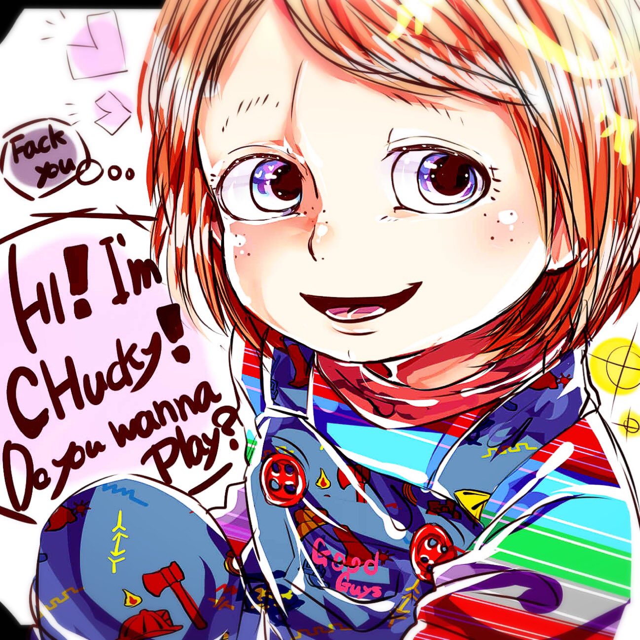 なた ホラクラさんと繋がりたい 最近チャッキーにハマった新参者です 主にチャッキー推しで絵もチャッキーばかりです 他にも武器人間 ザ ボーイ人形少年の館 等が大好きです Rtorいいねでお迎えします なた ホラクラさんと繋がりたい 最近チャッキーにハマった新参者です 主にチャッキー推しで絵もチャッキーばかりです 他にも武器人間 ザ ボーイ人形少年の館 等が大好きです Rtorいいねでお迎えします