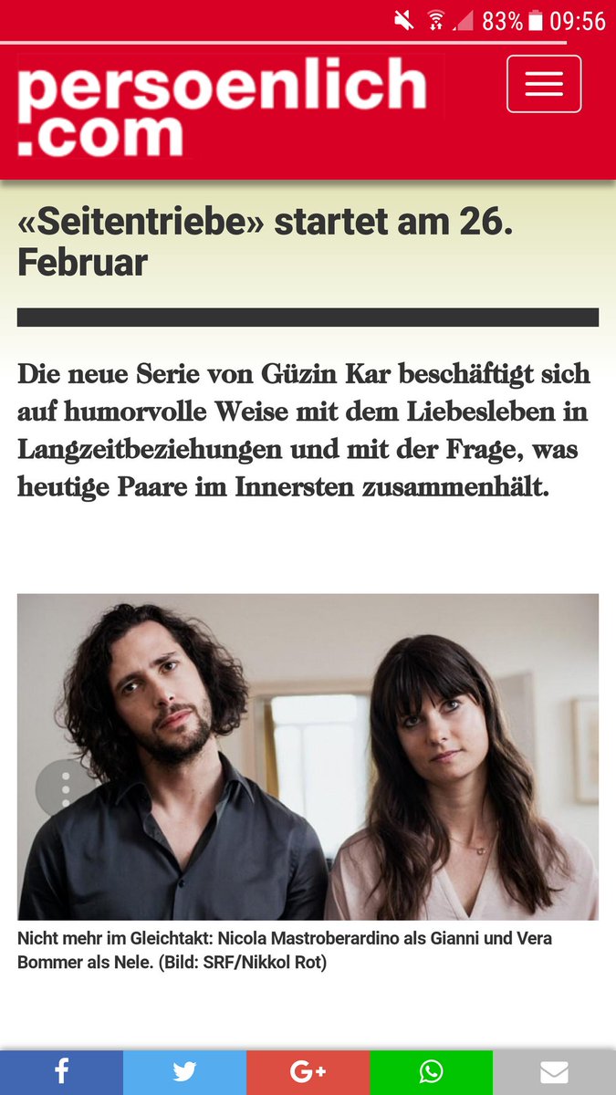NancyHolten's tweet photo. 😎Ich spiele bei der PREMIERE #Seitentriebe am 26.2.2018 auf #SRF2 mit eine kleine Rolle als mitfühlende Nachbarin ebenfalls mit. 😁✌Ich Freue mich sehr darauf es zu sehen. #nancyholten
@AargauerZeitung https://t.co/BXErCGvZtn