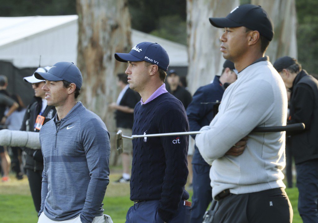 BackNine__'s tweet photo. Justin Thomas shone as he played alongside Rory McIlroy and Tiger Woods on day one of the Genesis Open. 
#PGATour #GenesisOpen #TigerWoods 

https://t.co/12xA8lNmNn https://t.co/cyUOeWHszL