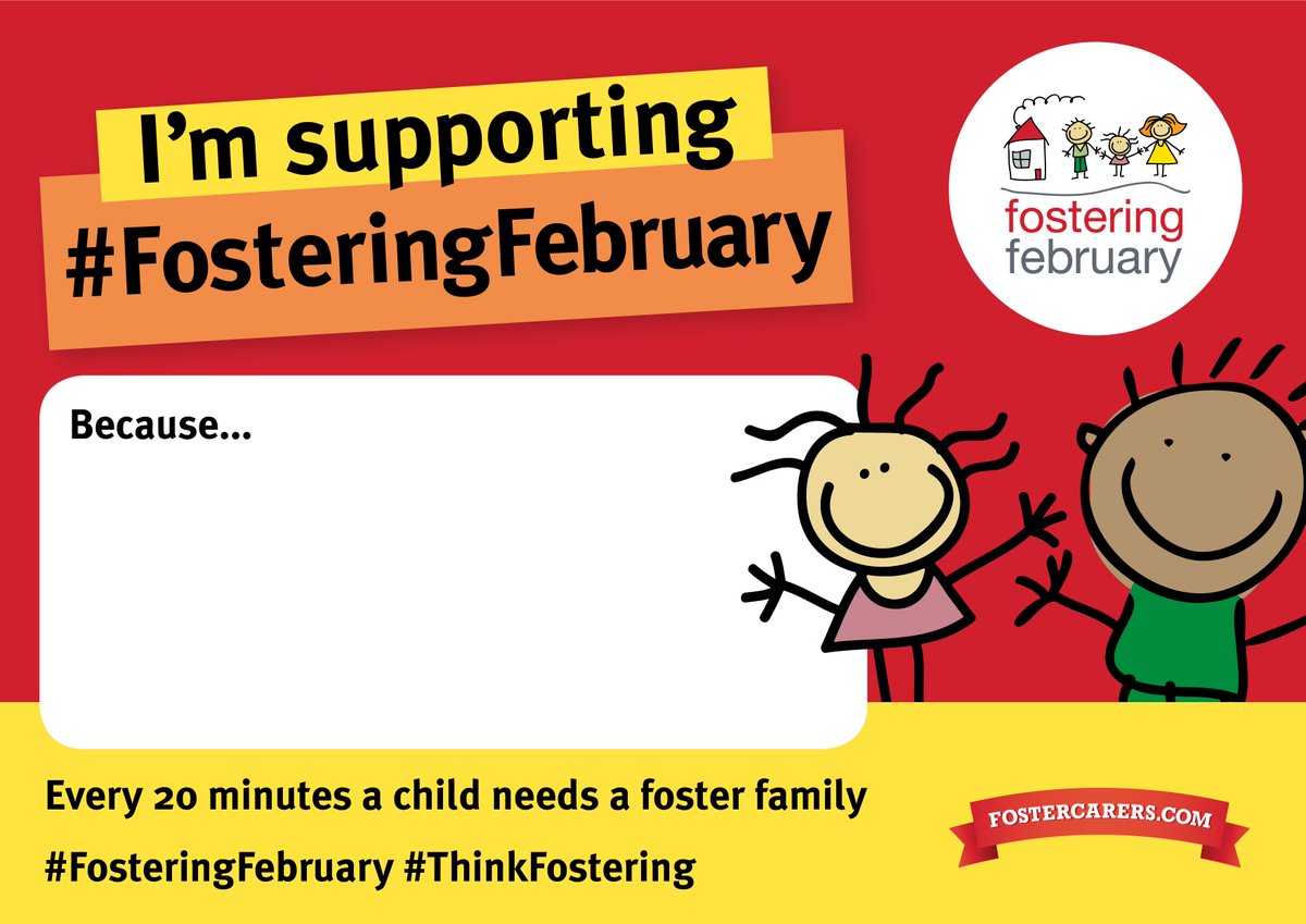 FosteringFeb's tweet photo. Print off our selfie board and tell us why you're supporting #FosteringFebruary2018! https://t.co/u0alK8qBFt