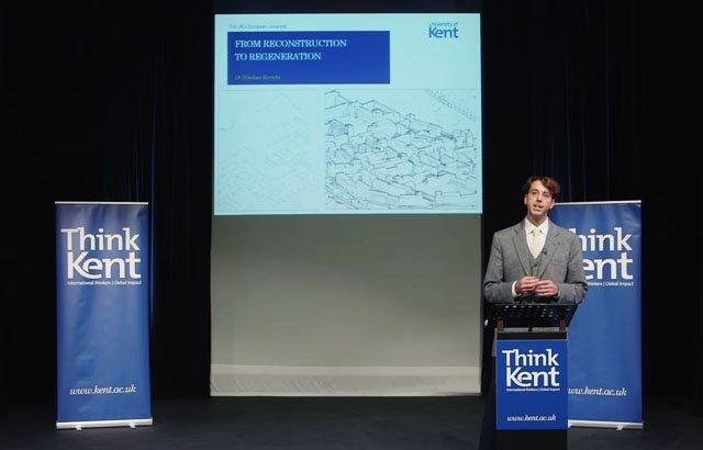KentArch's tweet photo. Watch MSc #ArchitecturalConservation programme director, Dr Nikolaos Karydis's #ThinkKent lecture, 'From Architectural Reconstruction to Regeneration' on YouTube: https://t.co/BDh87eQq0S #architecture #CREAte https://t.co/UP4RMJWDCv