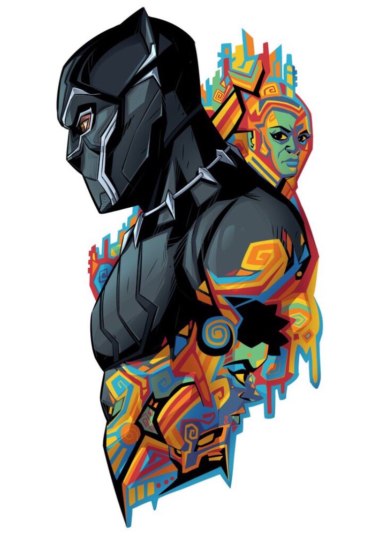 laufman's tweet photo. Black Panther Day! I can finally share this piece I did for @Marvel Also a reminder that my New Artbook on Kickstarter and ends soon! Get all the extra stretch goal rewards that have been unlocked so far! Go here https://t.co/k01UJeogOh Thanks! #blackpanther #marvel #wakanda https://t.co/84PS29p5K6