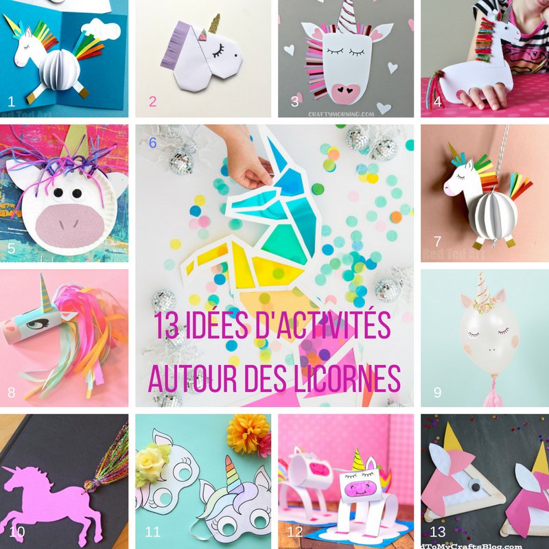13 idées d'activités faciles sur le thème des licornes pour mettre un peu de couleur dans votre week-end 🦄  devinequivientbloguer.fr/13-idees-dacti…