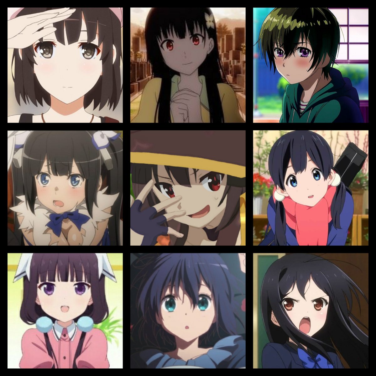 黒髪キャラ