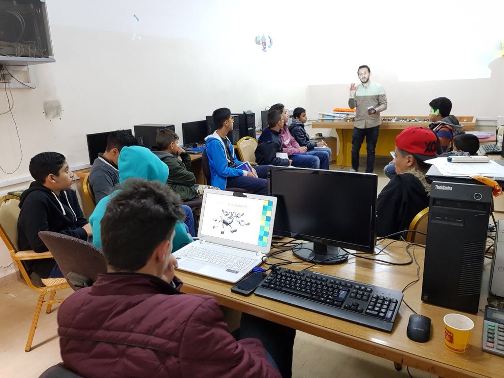 ILearnJo's tweet photo. Kicking off our #Robotics activities at the #WinterCamp in Jabal AlTaj in #Amman where children are learning how to build basic robots with in collaboration with #Robotna initiative @alharasis thanks to our partner @ZainJo #OurJordan #LoveJo #Amman #Technology #edtech #edu https://t.co/QyfnBC6loy