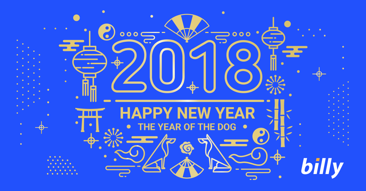 🎉Happy Chinese New Year!!🎉 All the best in 2018 from the Billies!