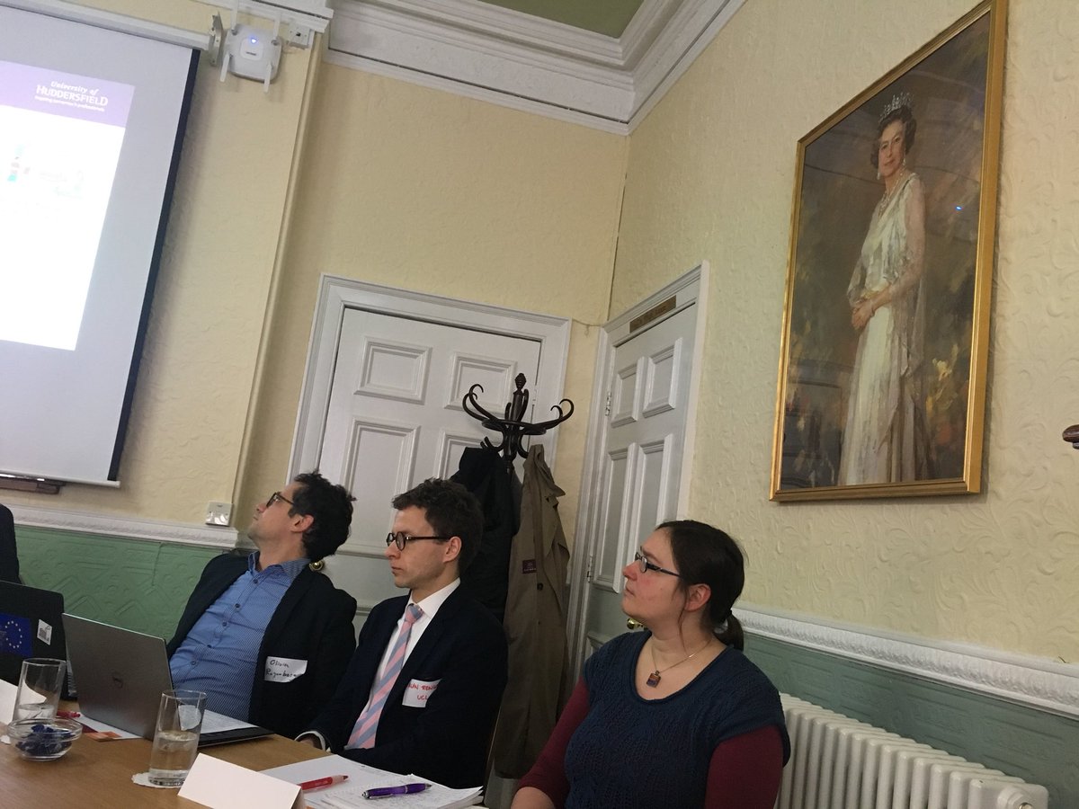 Jonathan_M_Dean's tweet photo. Tfw one is holding an event about democratic participation and thereβs a picture the monarch looking down on us! #CDELaunch @CDE_Leeds https://t.co/36YprC7Izc