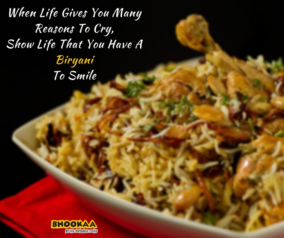 bhookaa's tweet photo. There is always a joy and happiness around Biryani. This Weekend, let our Biryani be the reason for your smile. Come to BBSR’s favourite food joint and enjoy our delicious Biryani!😀 #bhookaa #Biryani #Bhubaneswar https://t.co/l3DV602MHC