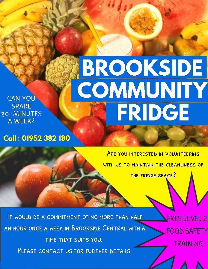 Sh_oberts's tweet image. Brookside Community Fridge are looking for Volunteers to help with daily cleaning checks. If you are interested in giving 10 minutes per week to help please get in touch! We offer FREE level 2 food hygiene training for all volunteers.