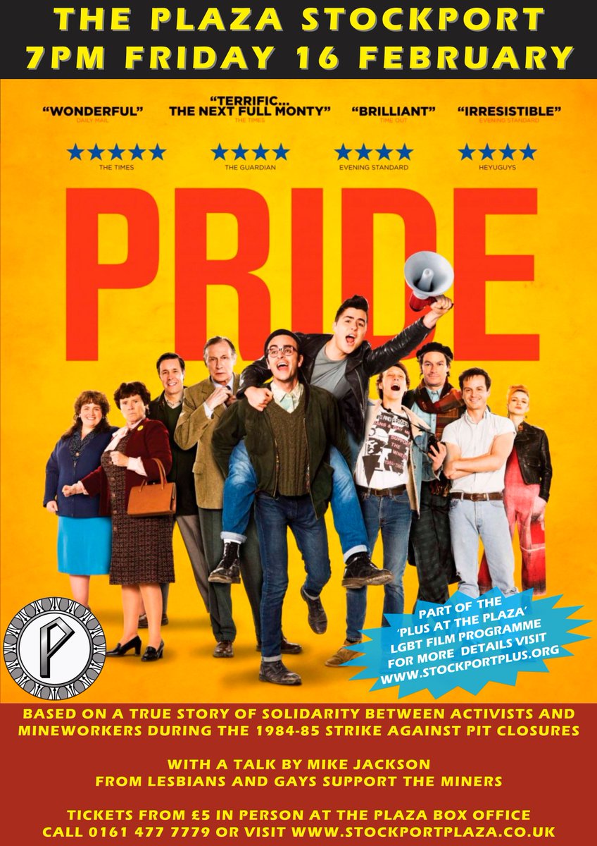 The story of solidarity between activists and mineworkers comes to the <a href="/StockportPlaza1/">StockportPlaza</a> this evening at 7pm, with a talk by Mike from <a href="/LGSMpride/">LGSM</a>. #LGBTHM18