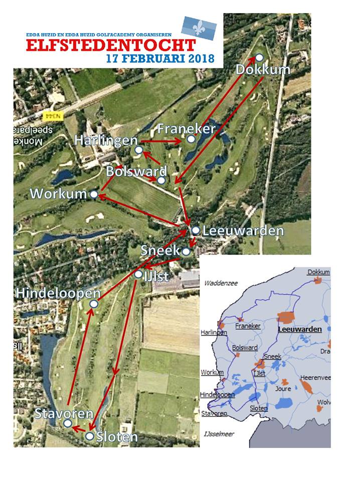 Wij als Nederlanders houden van schaatsen. Doe daarom morgen mee met onze alternatieve elfstedentocht! De route is al bekend. Opgeven kan via eddahuzid.nl/golfen/aanmeld…