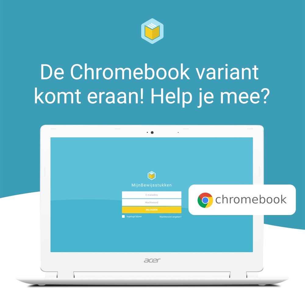 MijnBewijsstuk's tweet photo. Wij werken aan een #Chromebook variant van MijnBewijsstukken en zijn op zoek naar input van #scholen die Chromebooks gebruiken. Neem contact met ons op en draai gratis en vrijblijvend mee met de pilot versie! 

https://t.co/wr9QlL3Isx https://t.co/agB6CHA0KB