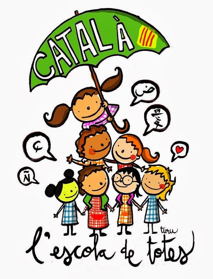 ▶Anem sumant amenaça rere amenaça del règim del 78.◀
La immersió lingüística és un fet de convivència social que no podem deixar perdre. El català a l'escola no es toca!