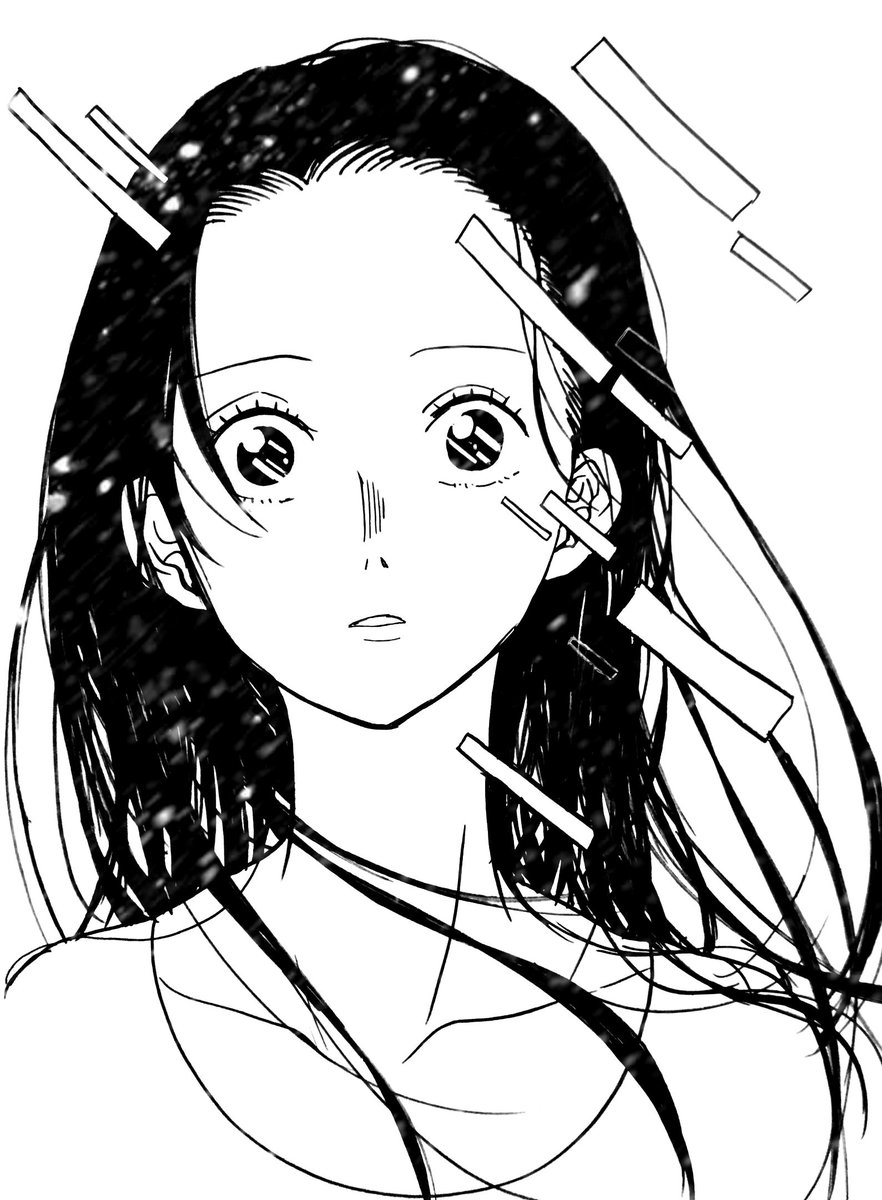 らくがき。生え際っていいよね! 
