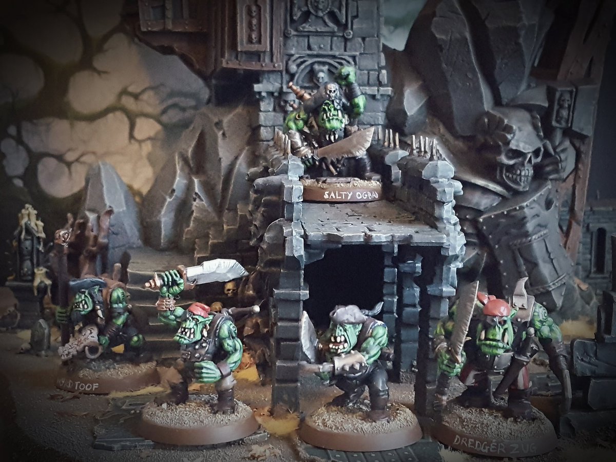 WarbossKurgan's tweet photo. Orruk sky-ship pirates #TheOgresuns occupy the #Wortbad skydock.
#TheHarrowmark #MalignPortents #AgeOfSigmar #AoSSkirmish #AoS28 #DarkAgeOfSigmar https://t.co/Mr5GeuUKBZ