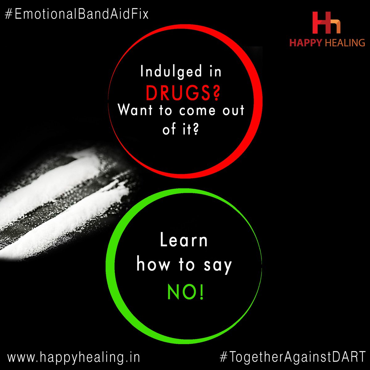 HappyHealing018's tweet photo. Deep inside, you don't crave for it but crave to COME OUT of it. Don't be shy to ask for help.
WhatsApp - +91 9999998604 | Call - +91 9810409943 #Depression #Anxiety #RelationshipIssues #TogetherAgainstDART #HealWithHitesh #HappyHealing #EmotionalBandAidFix #Drug #DrugAddiction https://t.co/ijuuAPRPMH