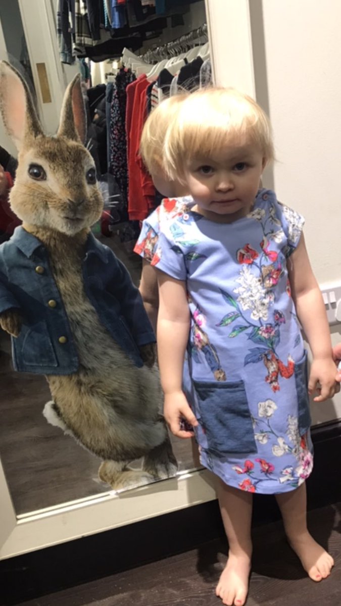 JoulesYorkStore's tweet photo. Look 👀 at this beautiful little girl in her new Peter Rabbit dress💕 from @JoulesYorkStore! She looks fantastic thank you @Chloechilton1 lovely to meet you , hope to see you again soon ☺️ https://t.co/Ai4bWPkQr0