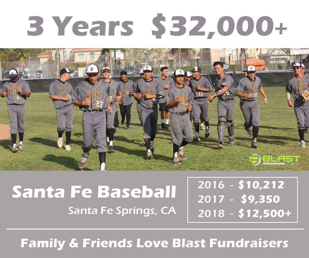 Trust the Blast system and your sponsors will want to donate year after year.  You post videos, scores &amp; photos, Blast send them to family and friends who donated!  Stop selling, start giving.

Santa Fe Baseball is having their best results in year three!