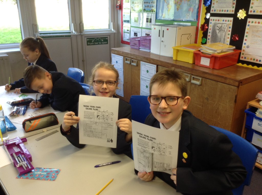 Year 5 are doing fire safety for one of their sessions today. Pupils in 5CA are drawing escape plans for their  homes <a href="/StBedesMiddle/">St Bede's Catholic Middle School (Academy)</a> #smsc #firesafety