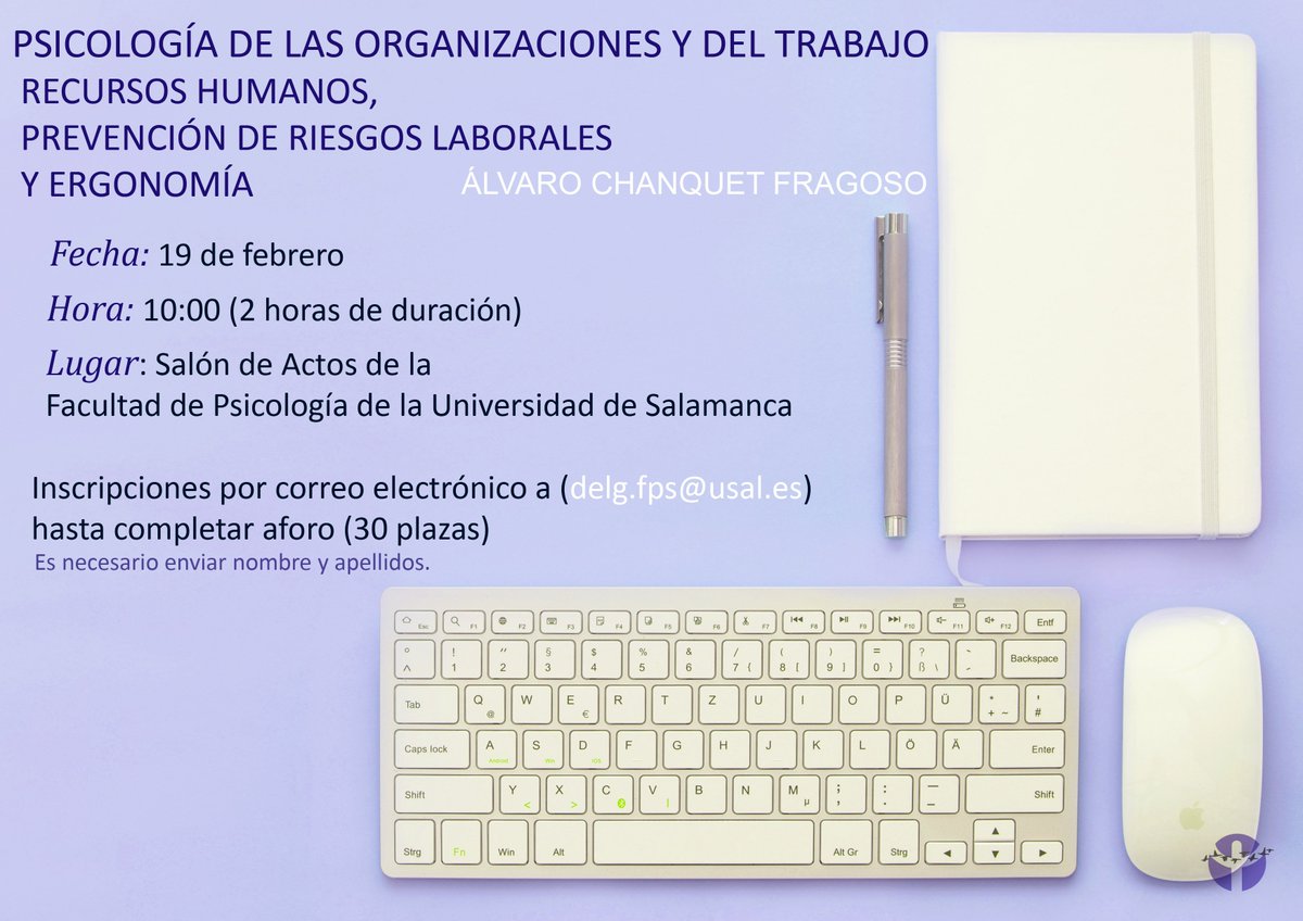 El próximo lunes, con motivo de la Semana de la Psicología hemos organizado una pequeña actividad. Os dejamos por aquí toda la información.
