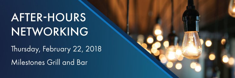 Less than one week to go for our Feb #afterhours #networking! This month at the awesome <a href="/MilestonesCa/">Milestones Grill + Bar</a> in Markham Centre. Members and non-members welcome! #fridayfeeling #membership #markham <a href="/MarkhamToday/">Markham Today</a> <a href="/cityofmarkham/">City of Markham</a>