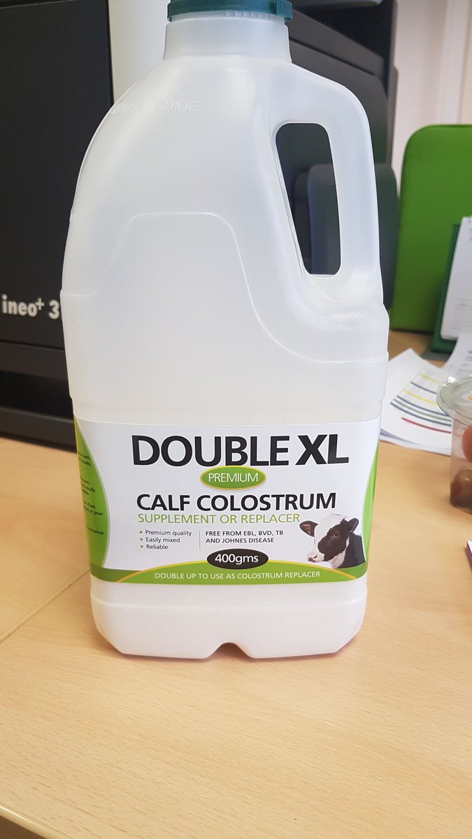 Been waiting for the arrival of our new colostrum product which we developed with @XLVets and trialled at <a href="/LLMteam/">LLM Farm Vets</a> 

Available from Monday morning